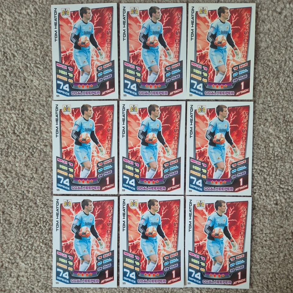 Tom Heaton Bristol City Match Attax Championship 12-13 x9 - Image 1 of 1