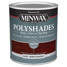 Minwax 61480444 PolyShades - Stain & Polyurethane in 1 Step, quart, Bombay