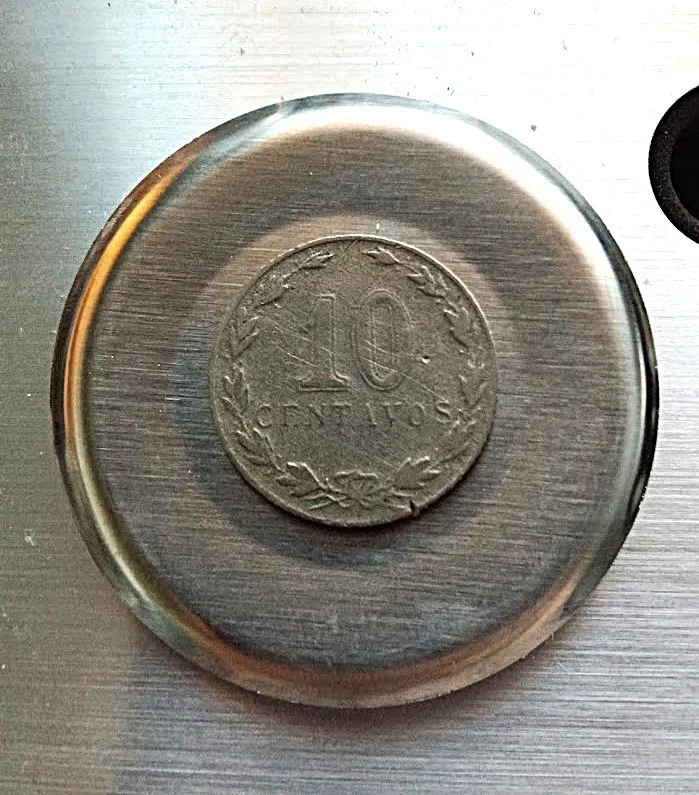 DON'T MISS!! WRONG PLANCHET ERROR Argentina 1921 10 Centavos ON 5 Centavos L@@K! - Image 4 of 4