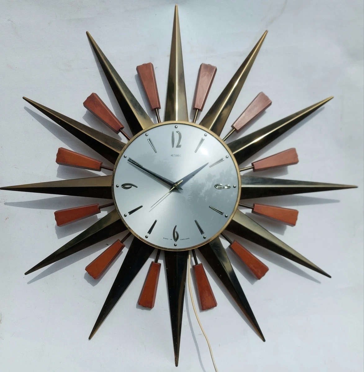 Sunburst Clock in Collectable Clocks for sale | eBay UK