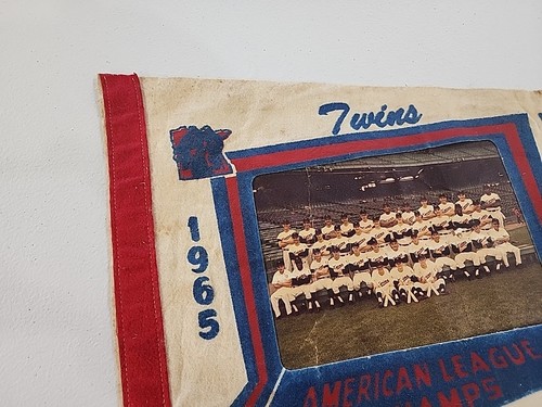 1965 Minnesota Twins AL Champs / World Series Photo Pennant - TOUGH - Picture 3 of 10
