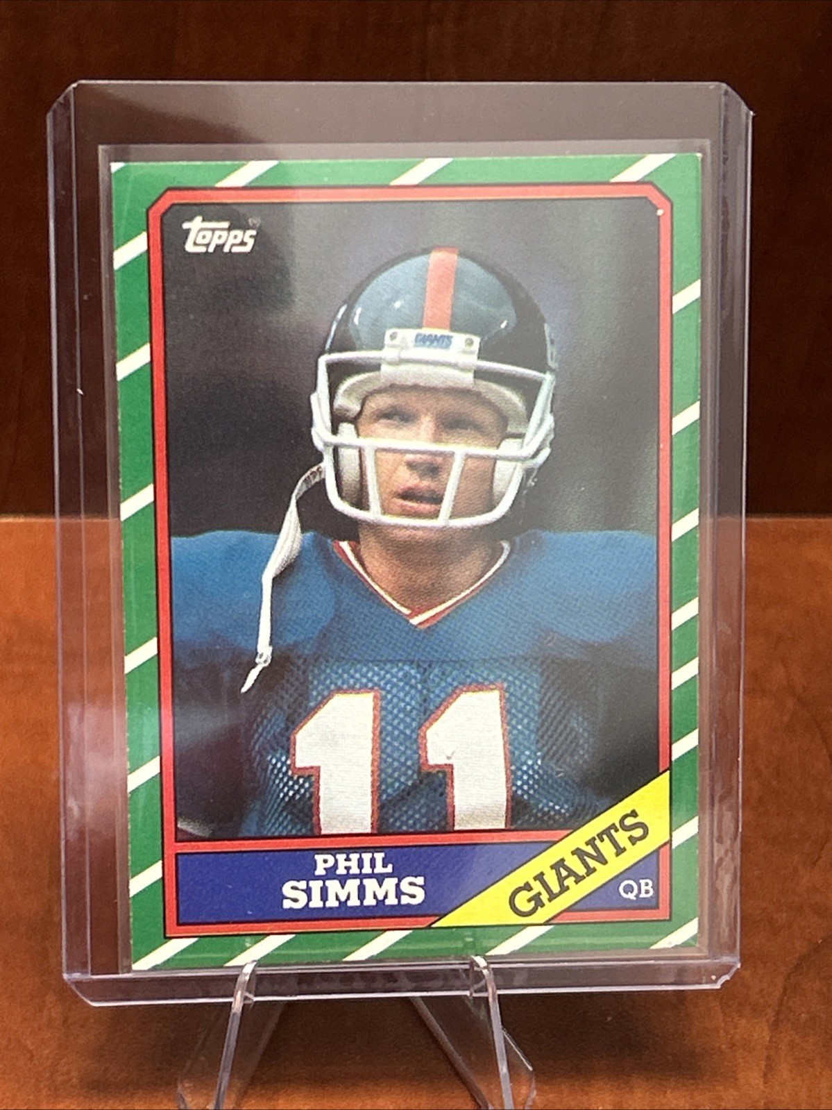 1986 Topps Football - PHIL SIMMS - Giants #138