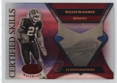 2005 Leaf Certified Materials Skills Mirror Red 64/250 Willis McGahee #CS-26 0b3