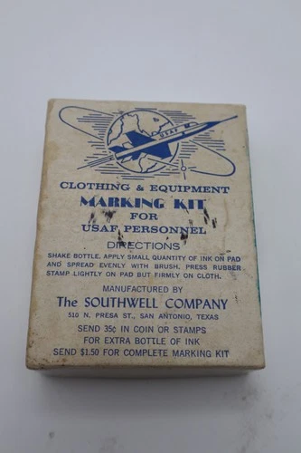 Rare Vietnam Era USAF Southwell MARKING STAMPING KIT Air Force