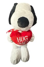 Large Collectible Peanuts Standing Plush Snoopy Heart HugMe 18" Valentines 1 Ct
