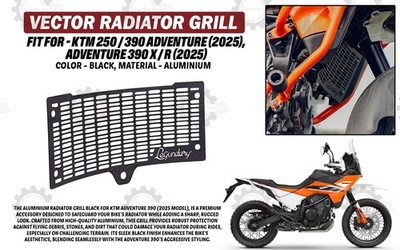 Fit For KTM Adventure ''250/390, ADV 390 X/R (2025) Vector Radiator Grill Black''