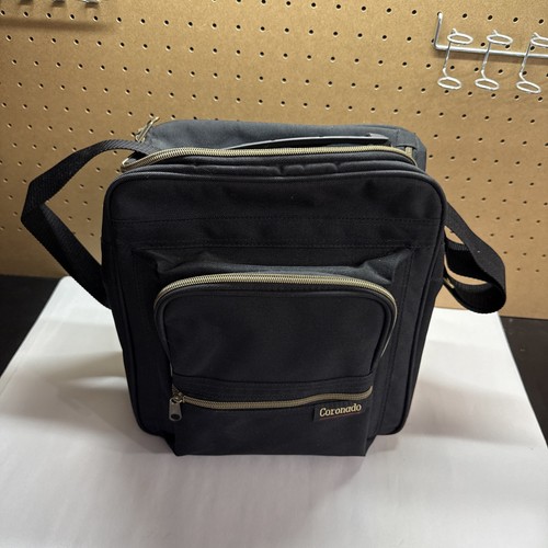 Vintage Coronado Shoulder Travel Bag Closers Choice Black 