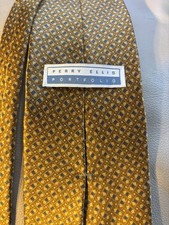 Krawat męski Perry Ellis Portfolio 100% jedwab B6