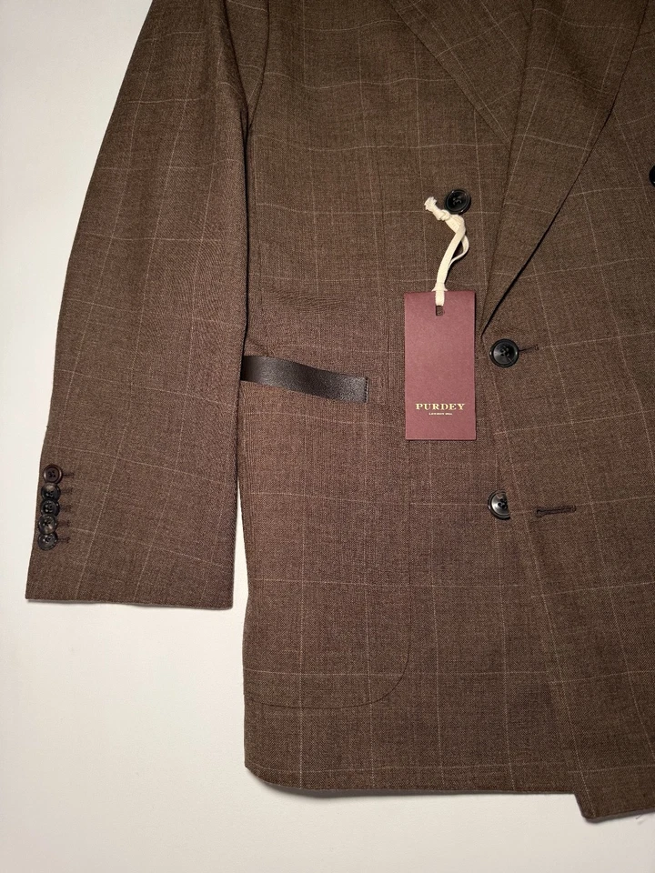 James Purdey Duke Hacking Jacket Blazer Coat Sienna Brown 42 UK XL £2,345 New - Image 4 of 4
