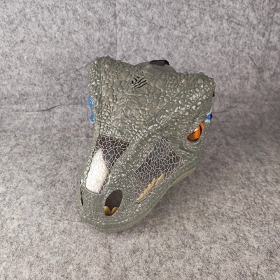 Jurassic World Velociraptor Blue Mask Chomp N Roar Sound Working Dinosaur Mattel