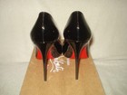 100% AUTH NEW WOMEN LOUBOUTIN PIGALLE FOLLIES BLACK PATENT 100 PUMPS/HEEL US 8 — photo 8