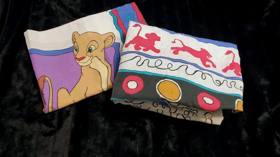 De Colección Disney El Rey León Sábana Ajustable y Funda de Almohada Simba Nala Timón Pumba Años 90 Foto 3 de 4