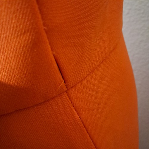 Vintage 60s 70s Handmade Mod Maxi Dress M/L Shawl Collar Flower Applique, $15 - Photo 6