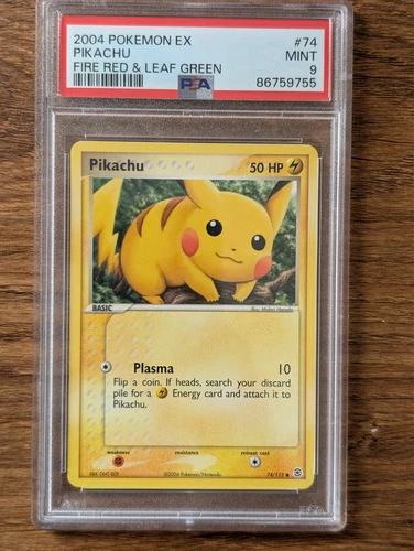 2004 Pokemon EX Fire Red Leaf Green FRLG PSA 9 Pikachu #74 Non-holo LOW POP