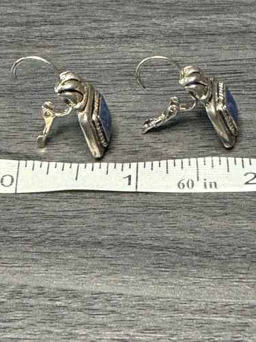 "Pendientes Huggie Clip Cuadrados Redondeados Cuadrados 1/2"" Tono Plata De Colección" - Imagen 5 de 6