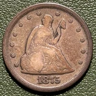 1875-S Seated Liberty Twenty Cent Piece 20C - Very Fine- #002