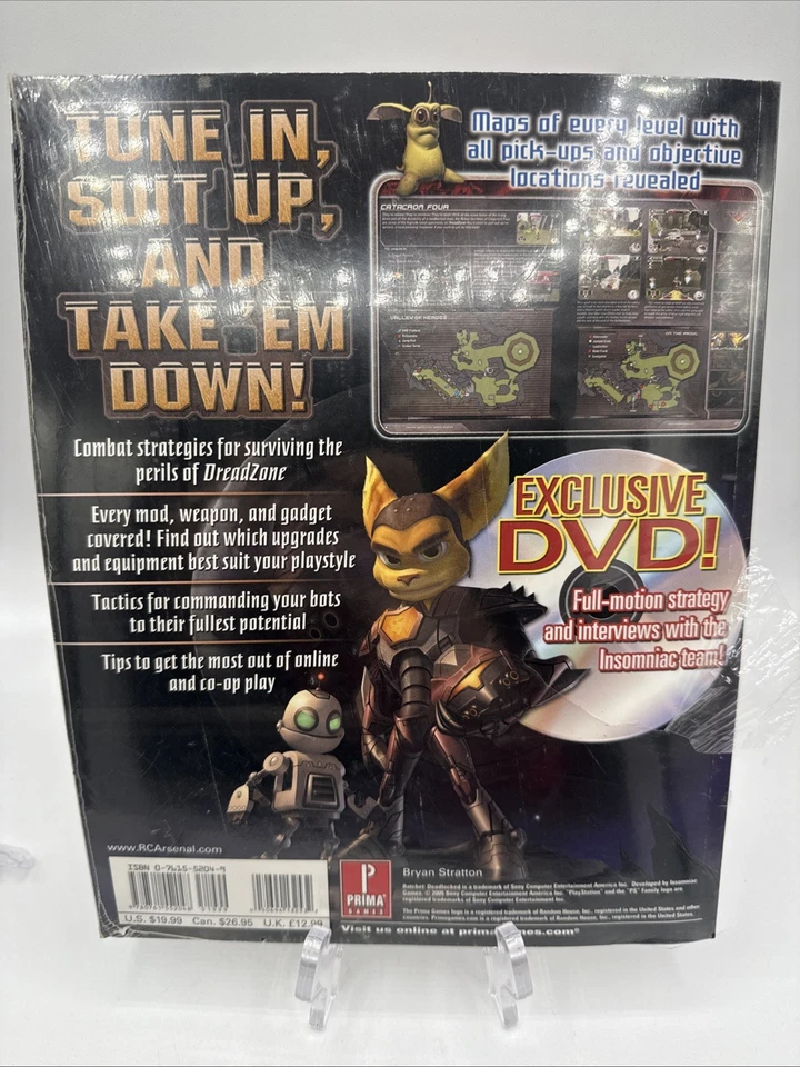 Ratchet: Deadlocked Official Guide Book PlayStation 2 PS2 With DVD - **Sealed** - Image 2 of 4