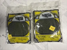 Woodland Scenics F54 N/HO Foliage Conifer Green Train Scenery 60 Sq In. 2 Bags