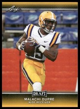Malachi Dupre Rookie 2017 Leaf Draft #48 Gold LSU Tigers
