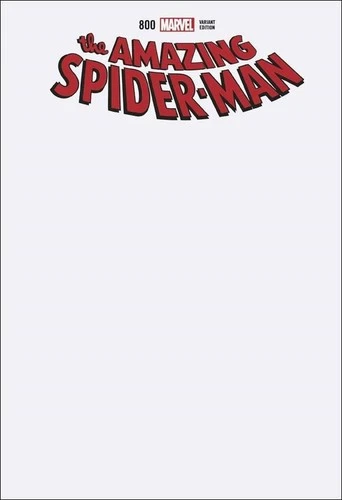 Blank AMAZING SPIDER-MAN #800 (1963) Sketch Variant DOUBLE-SIZE ISSUE