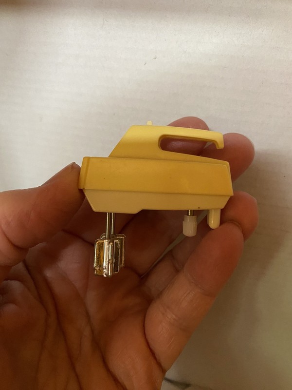 Vintage Barbie Wind Up Hand Mixer  Dollhouse Accessory.  Tested, Works!