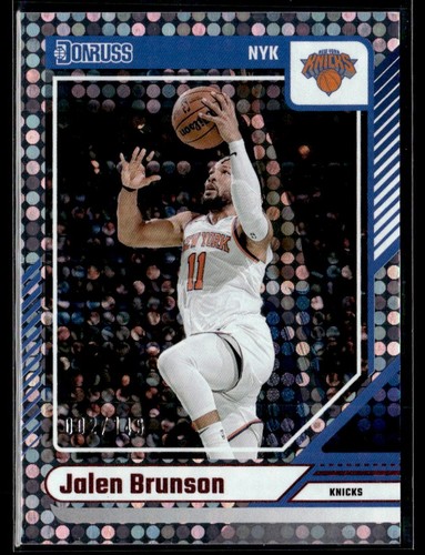 JALEN BRUNSON 2024-25 DONRUSS DISCO PARALLEL #128 #RD 2/149 (ID 123)