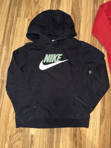 Nike Boys Small S 8 10 Cotton Hooded Sweatshirt Lot Of 2 Hoodie - Picture 2 of 6