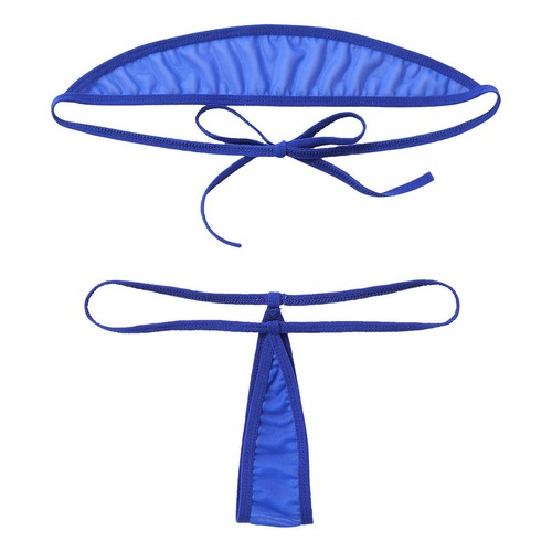 US Women Exotic Mini Bikini Bra Micro G-string Thong Lingerie Underwear Swimwear - Picture 148 of 241