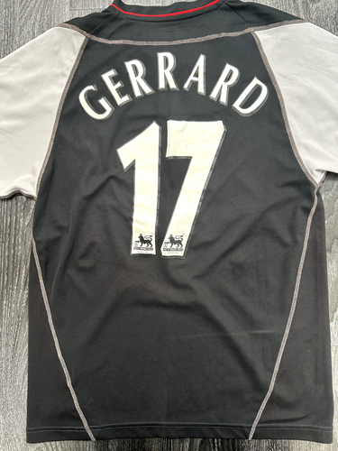 Original Authentic Reebok Liverpool 2002/2003 Away Shirt Gerrard 17 Mens Small