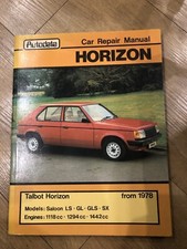 Talbot Horizon LS - GL - GLS - SX from 1978