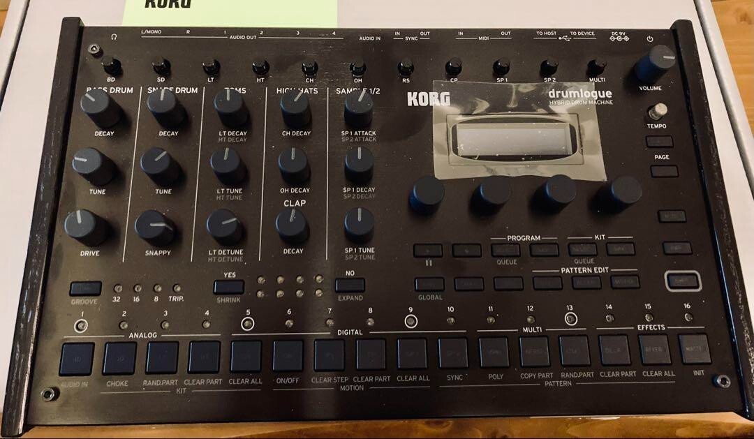 KORG Drumlogue Hybrid Drum Machine Analog Digital Multi