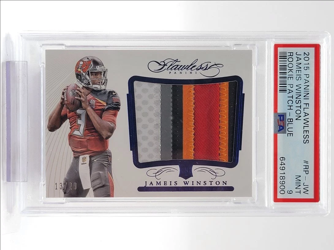 Jameis Winston Panini Flawless Rookie Patch #RPJW Blue