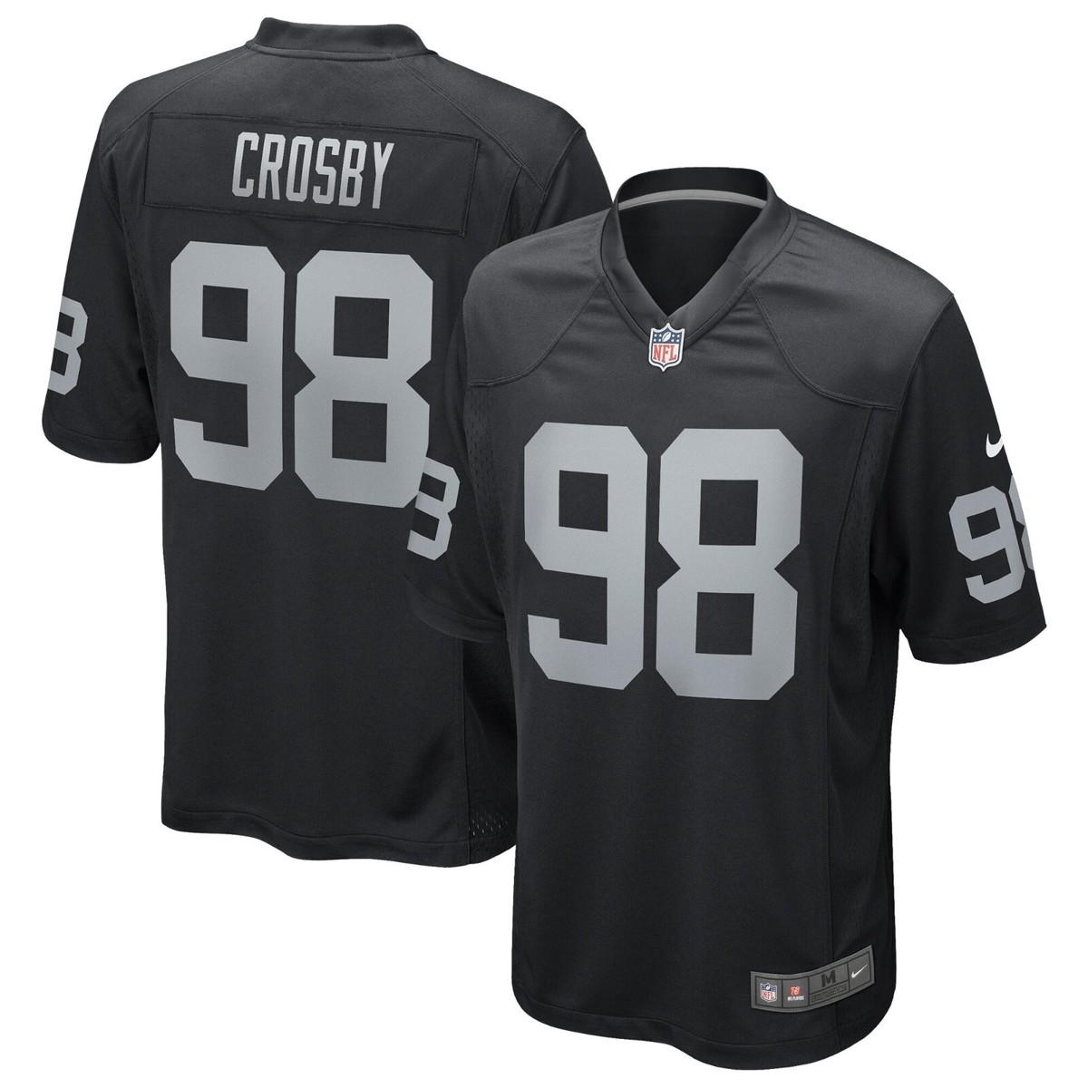 RAIDERS CROSBY 98 NFL ウニフォーム 2XL Las Vegas Raiders Maxx Crosby #98 Nike Black 2025 Official
