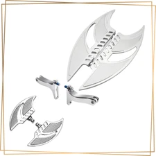 Chrome Blade Floorboards for Harley Softail Slim/Touring