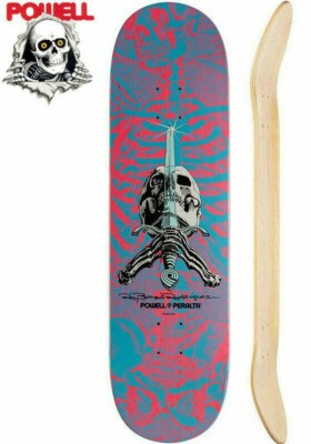 POWELL Skateboard deck 8.75inch SKULL AND SWORD unused item