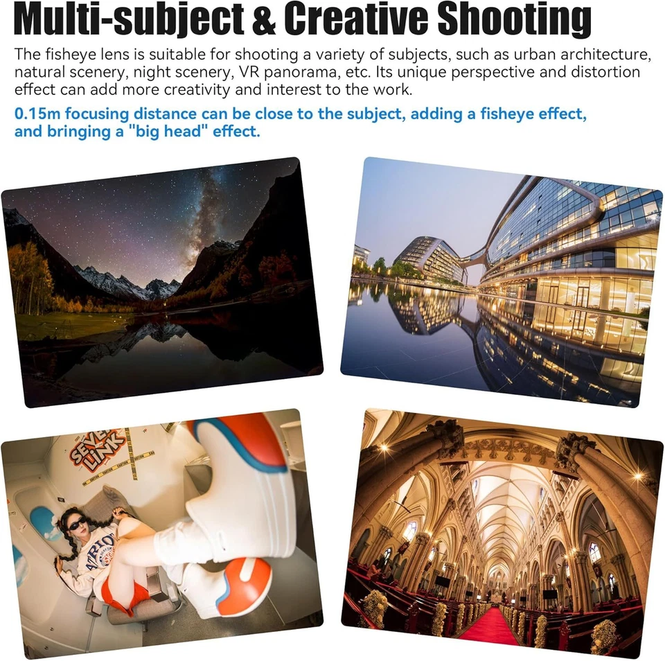 7artisans 10mm F2.8 II V2 Full Frame Fisheye Lens For Canon Nikon Sony L-Mount - Image 3 of 4