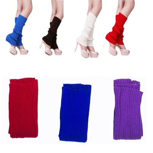 Leg Warmers Legging Socks Knitted Womens Ladies 80s Dance Disco Party Costume AU - Picture 13 of 28