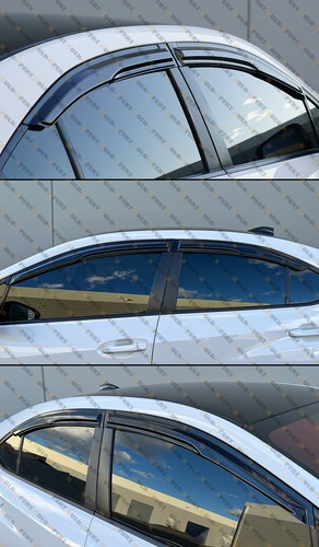 ESTILO TAZA 3D ONDULADO VENTANA VISERA PROTECTOR LLUVIA DEFLECTOR PARA 2022-2025 SUBARU WRX VB - Imagen 6 de 6