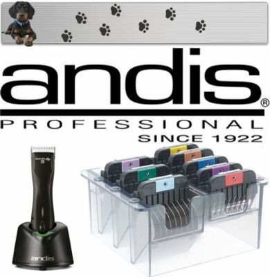 ANDIS PULSE ZR II AKKU SCHERMASCHINE + EDELSTAHL AUFSTECKKAMM-SET 1,5 - 25