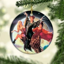Hocus Pocus Sanderson Sisters Happy 2025 Halloween Circle Ornament