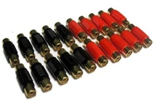 (20 PCS) RCA BARREL CONNECTORS CONNECT FEMALE TO FEMALE