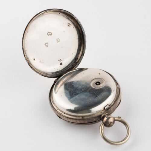 Victorian Sterling Silver Fusee Pocket Watch - Working with Key - Picture 7 of 12