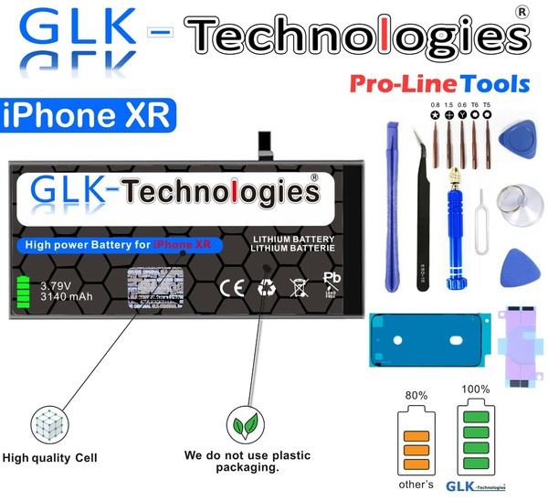 Glk Akku Ersatzakku FüR Original Iphone Xr Apn 616-00471 Batterie / Top QualitäT-image