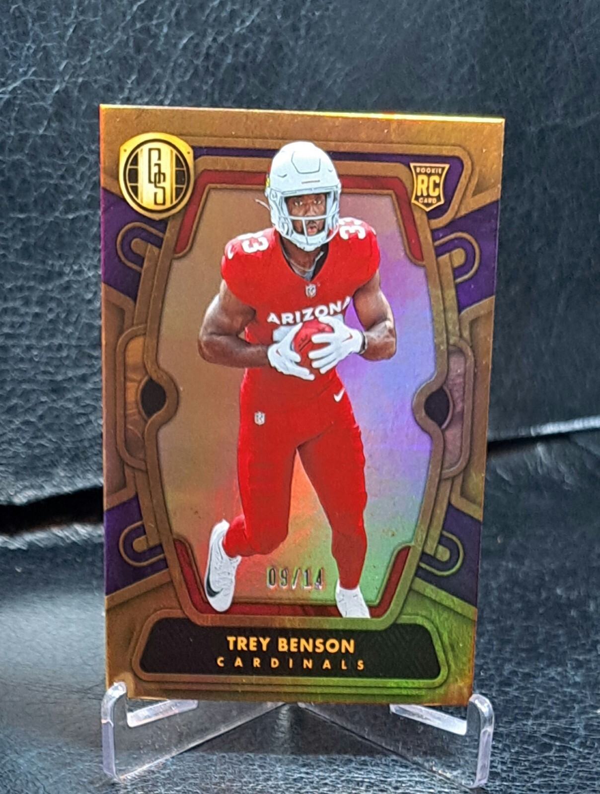 2024 Panini Gold Standard - Rookies Violet #144 Trey Benson /14 (RC)