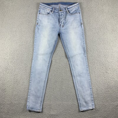 パンツ ksubi slim fit jeans 34 KSUBI Jeans Mens 34 (Fits 31x31) Blue Chitch ++ Button Fly