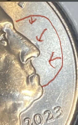 2023 25C Edith Kanakaole Quarter Error Struck Thru Reverse