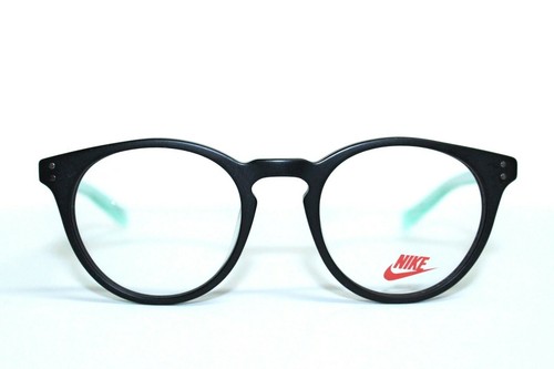 BRANDNEU NIKE 3KD 001 MATTSCHWARZ GRÜN LEUCHTEN AUTHENTISCHE KINDER RX BRILLE 46 MM - Bild 2 von 8