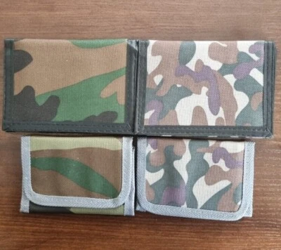 MOLLY&ROSE Camo Mens Boys Teens Kids Slim Simple Value Canvas Wallet Cards