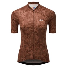 dhb Moda Women's Short Sleeve Jersey (Hazel) In Cinnamon Brown Size 10