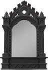 Pacific Giftware Gothic Cathedric Mirror, 10.83-inch Height, Resin, Black